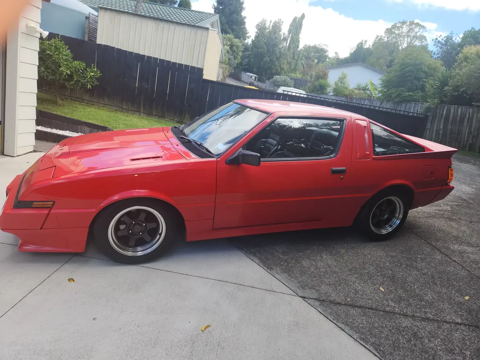 left side view Mitsubishi Starion GSR II Turbo JDM spec NZ New export vehicle for sale New Zealand