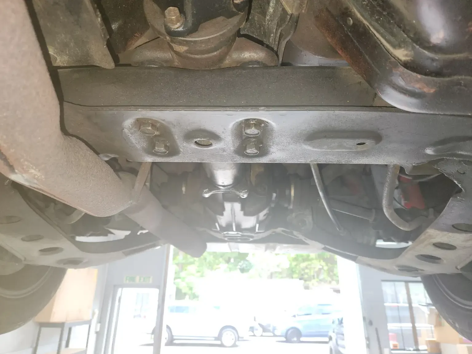 rear subframe condition view Mitsubishi Starion GSR II Turbo JDM spec NZ New export vehicle for sale New Zealand