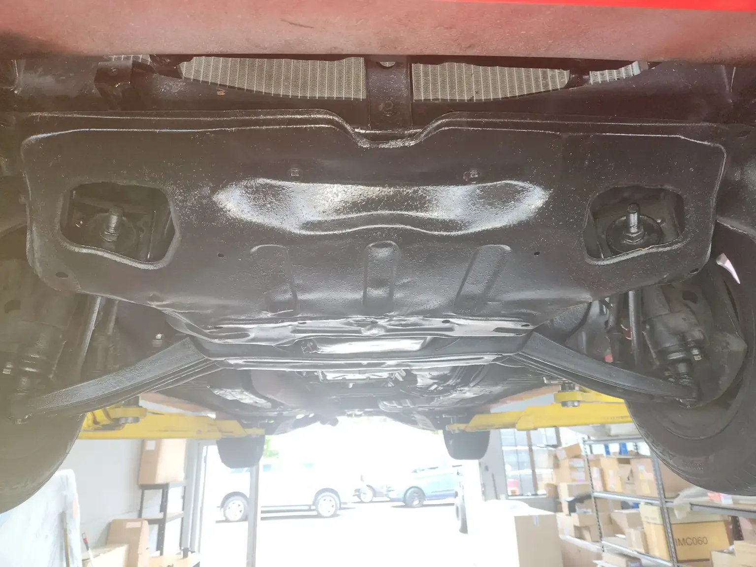 Front under carriage condition view Mitsubishi Starion GSR II Turbo JDM spec NZ New export vehicle for sale New Zealand