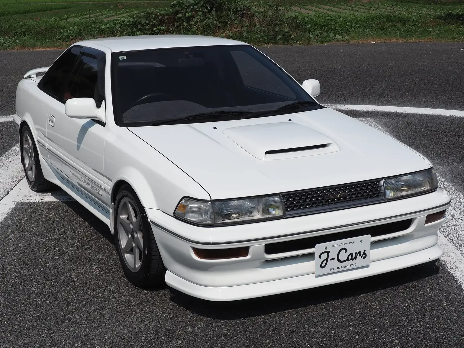 front drivers angle view 1989 toyota levin AE92 jdm export stock japan