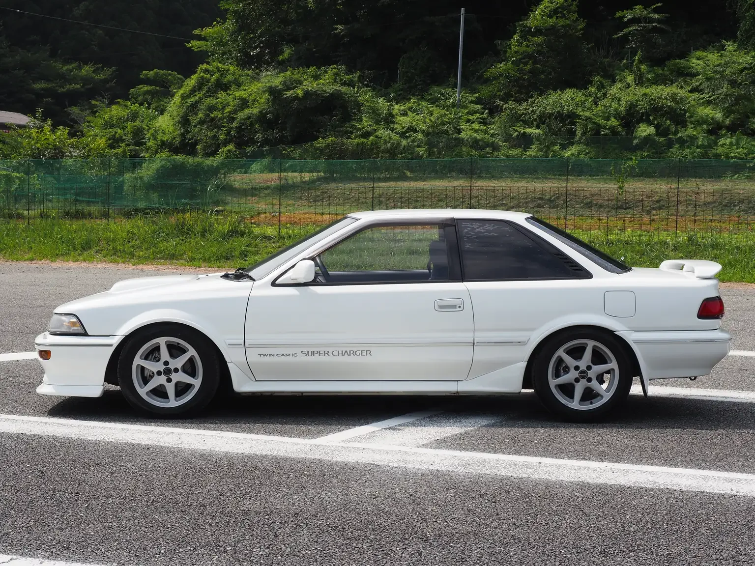passengers side view 1989 toyota levin AE92 jdm export stock japan