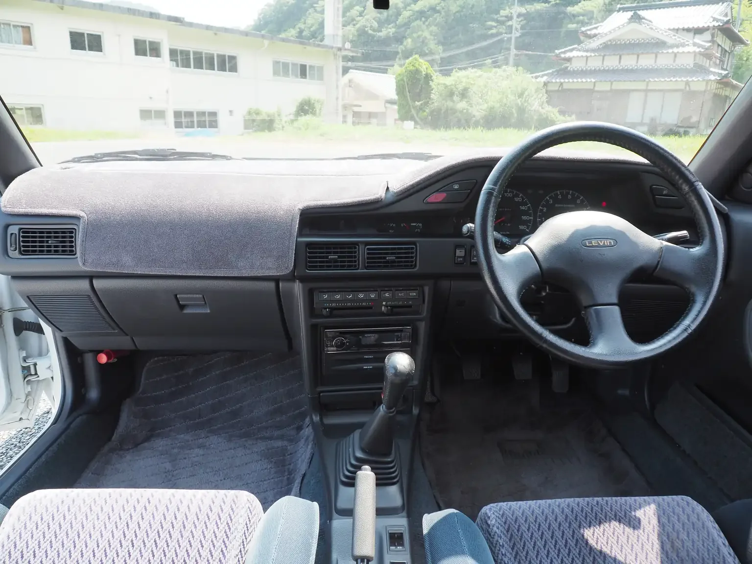 front interior dash view 1989 toyota levin AE92 jdm export stock japan