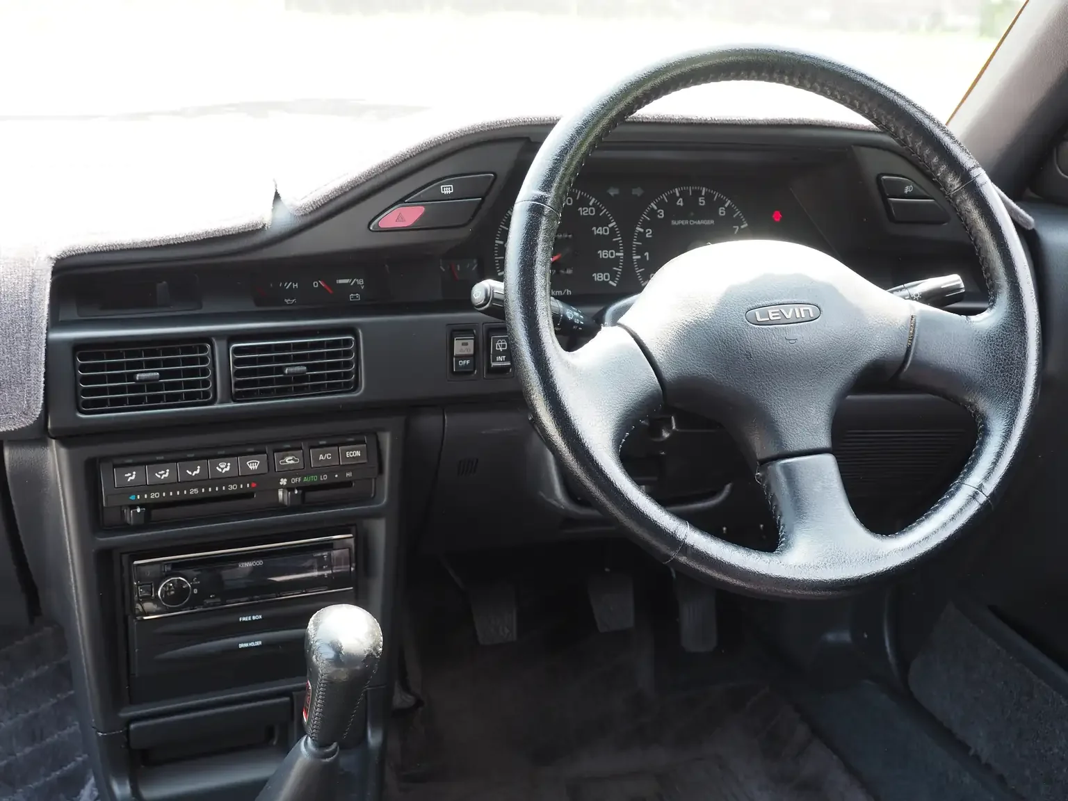 drivers cockpit view 1989 toyota levin AE92 jdm export stock japan