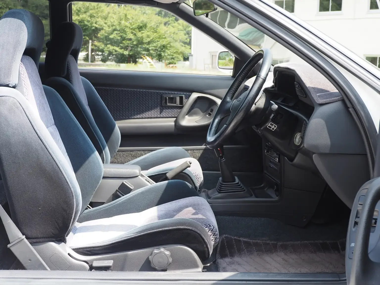 front drivers seat view 1989 toyota levin AE92 jdm export stock japan