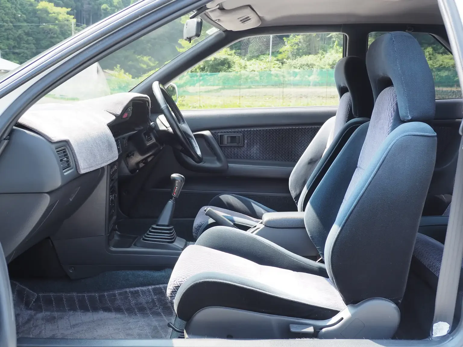 front passengers seat view 1989 toyota levin AE92 jdm export stock japan
