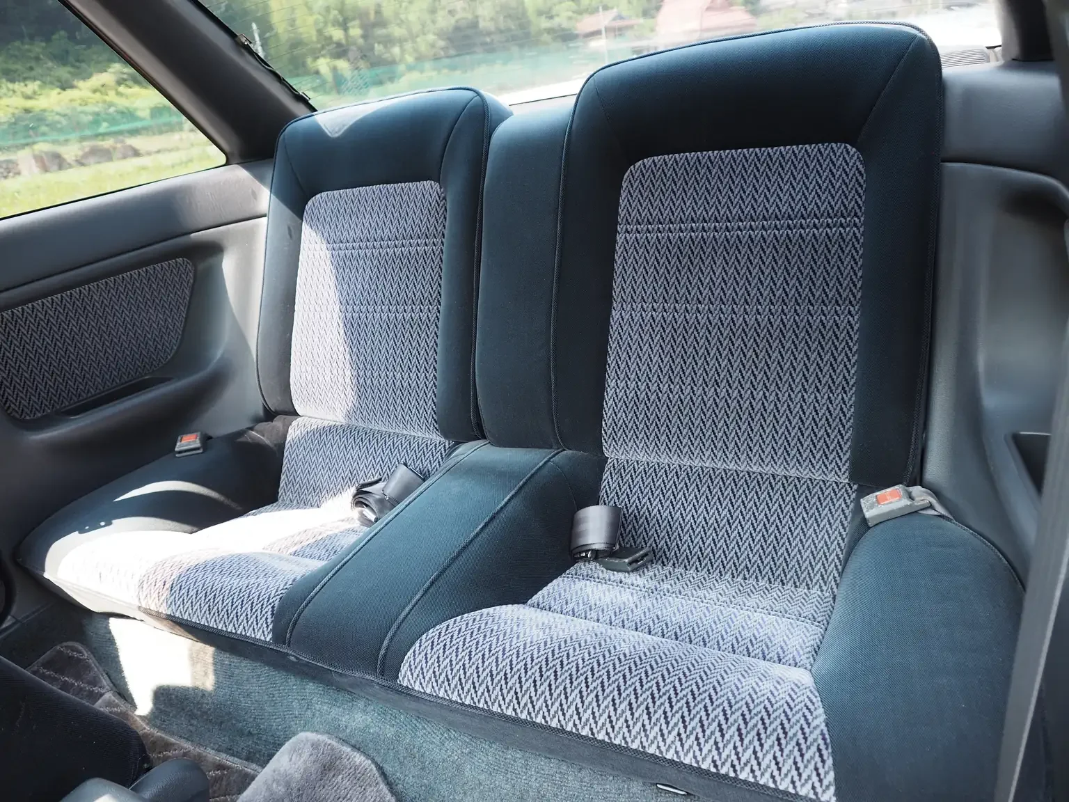 rear seat view 1989 toyota levin AE92 jdm export stock japan