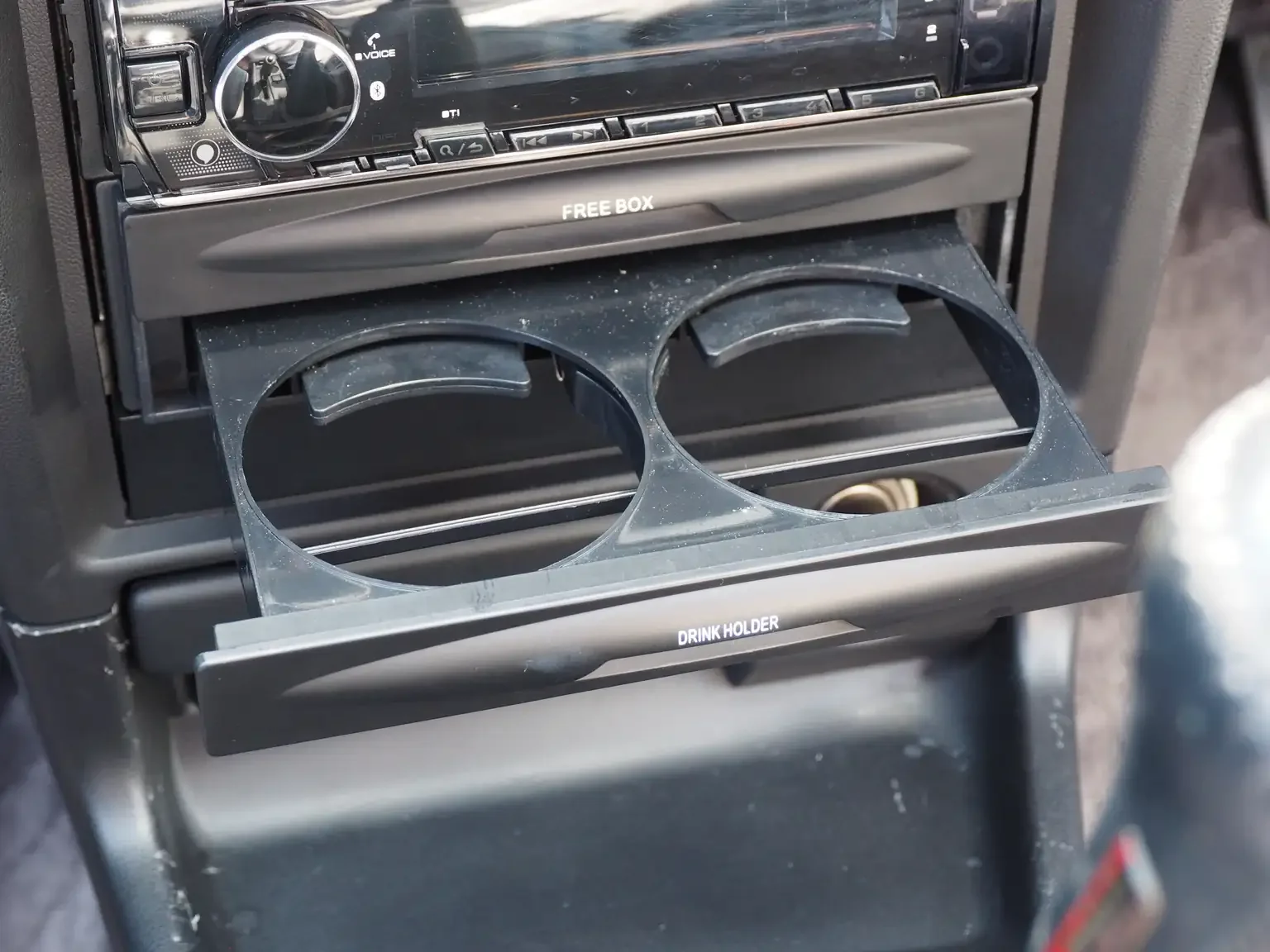 twin cup holder view 1989 toyota levin AE92 jdm export stock japan
