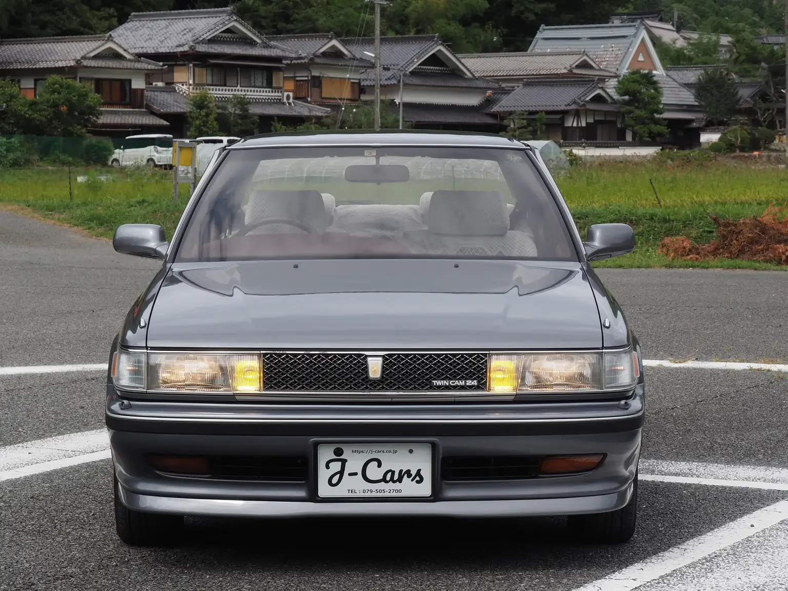 front end view view grey 1990 toyota chaser gx81 jdm export stock japan