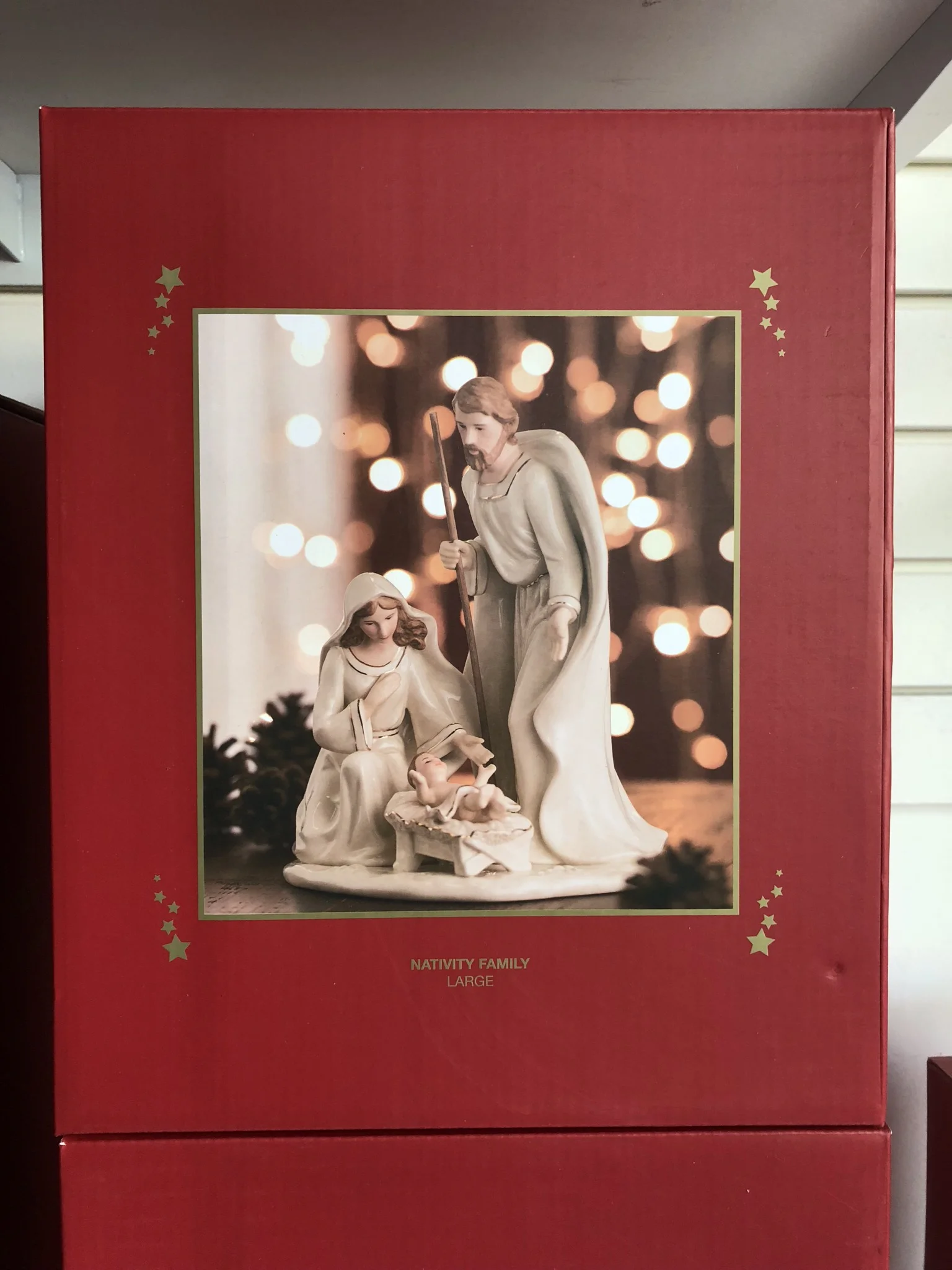We have three different sizes of Belleek China Nativity sets. Stop in and pick the one that is right for you