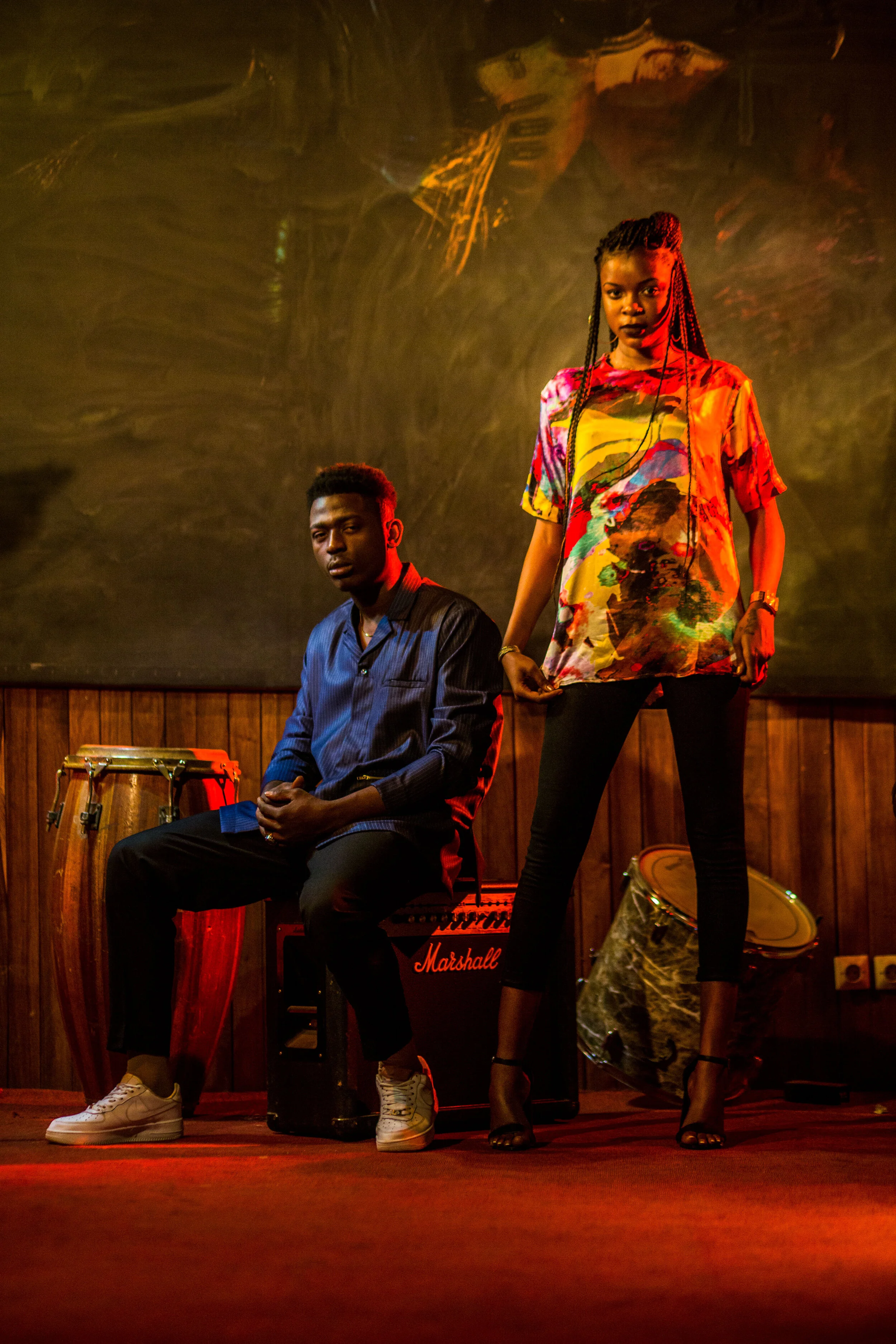 Chemise “ KOW BEY N’GATCHÉ ” et top “KOW BEY JOLIE”