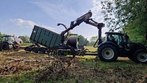 Excavator at work