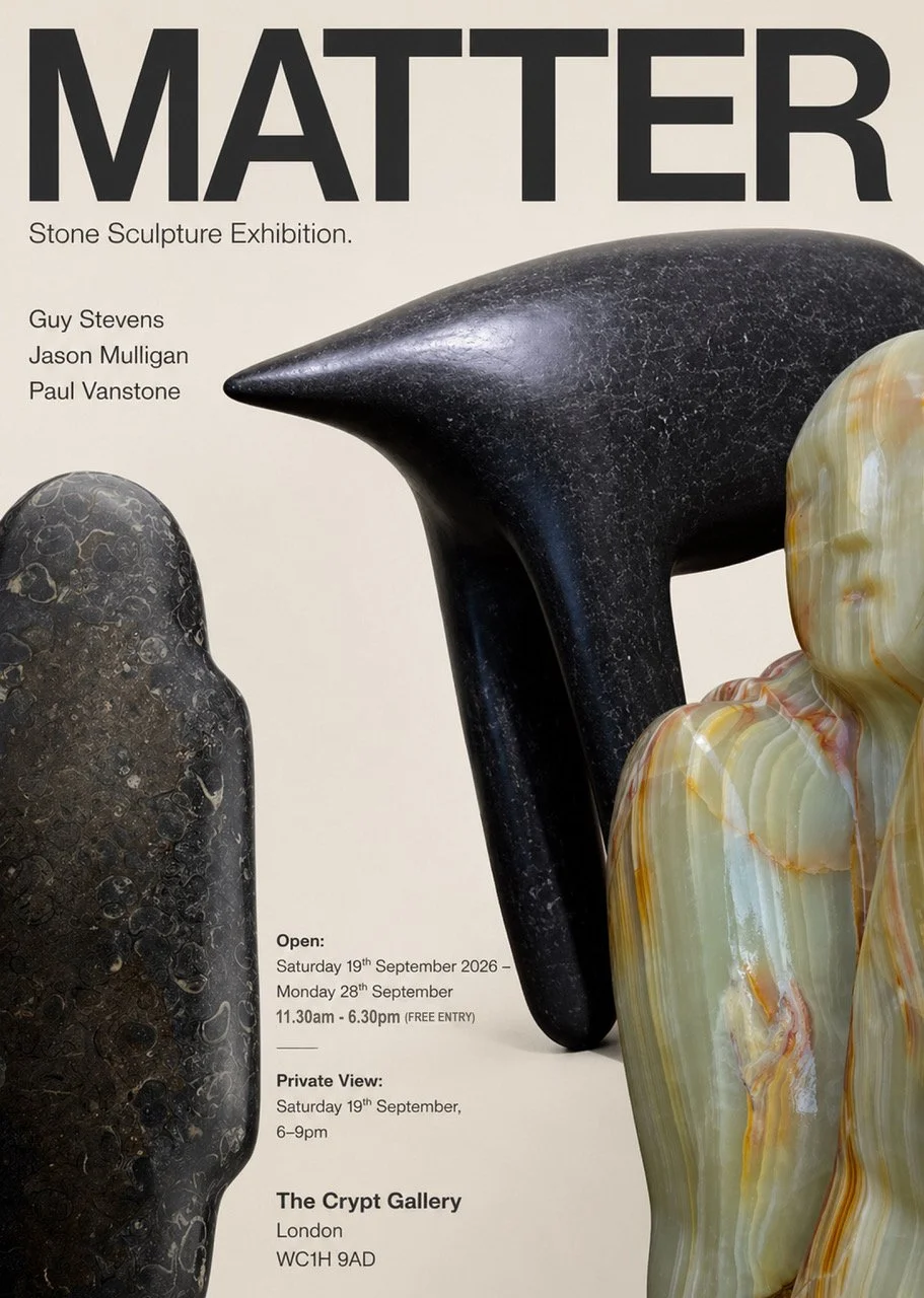crypt Gallery stone sculpture exhibition