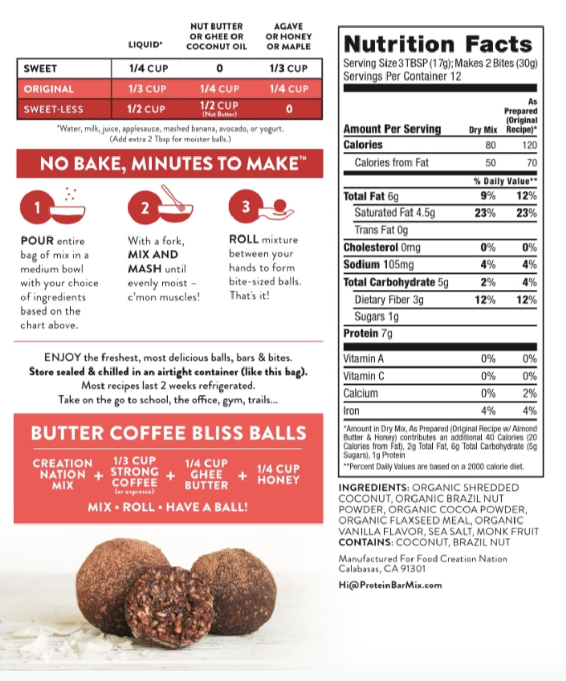 Keto Paleo Energy Bite Mix