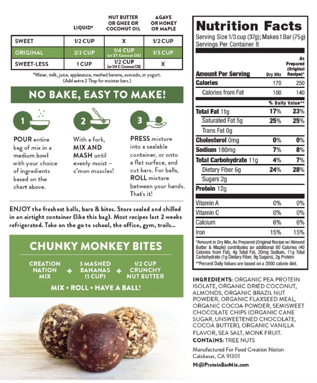 Vegan Protein Bar Mix