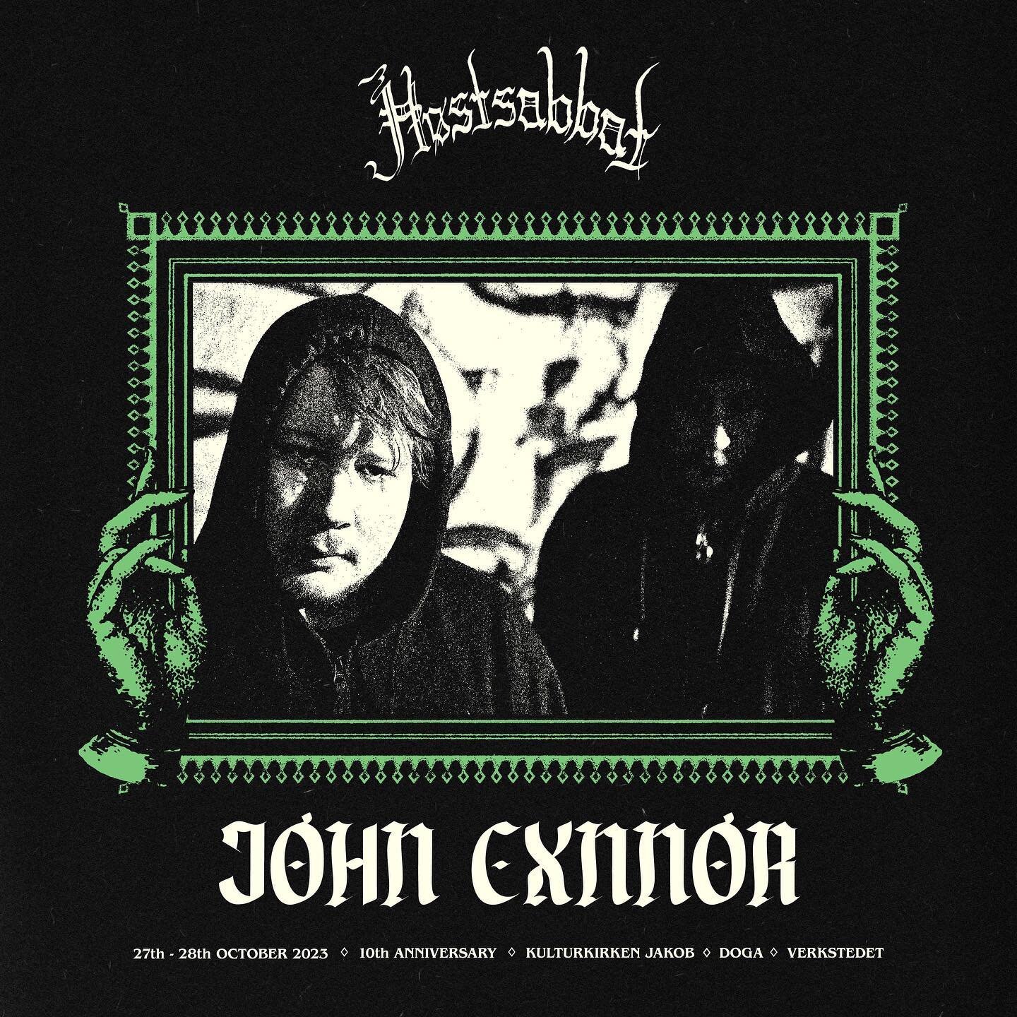 🔥JOHN CXNNOR (DK)🔥

Oh yes, for the first time in H&oslash;stsabbat history, we are welcoming a band strictly based on electronics. Please do not fear.
Heaviness is what we&acute;re all about, heaviness always wins, and 
todays announcement is no e