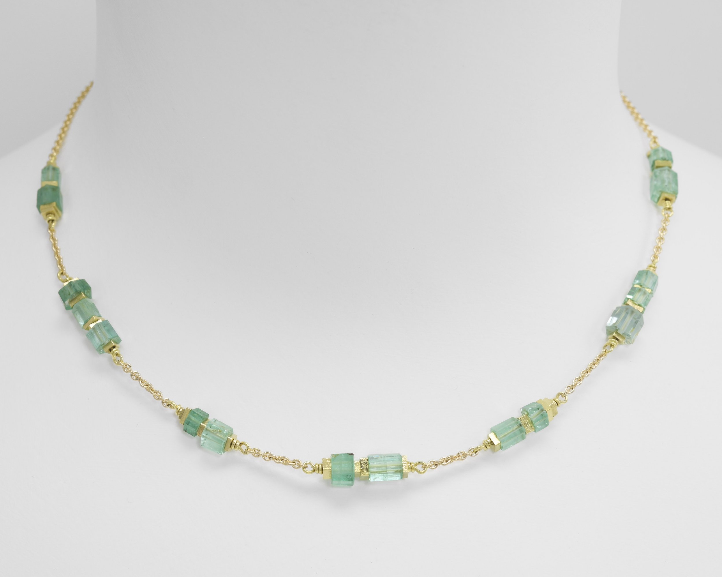 emerald crystal necklace