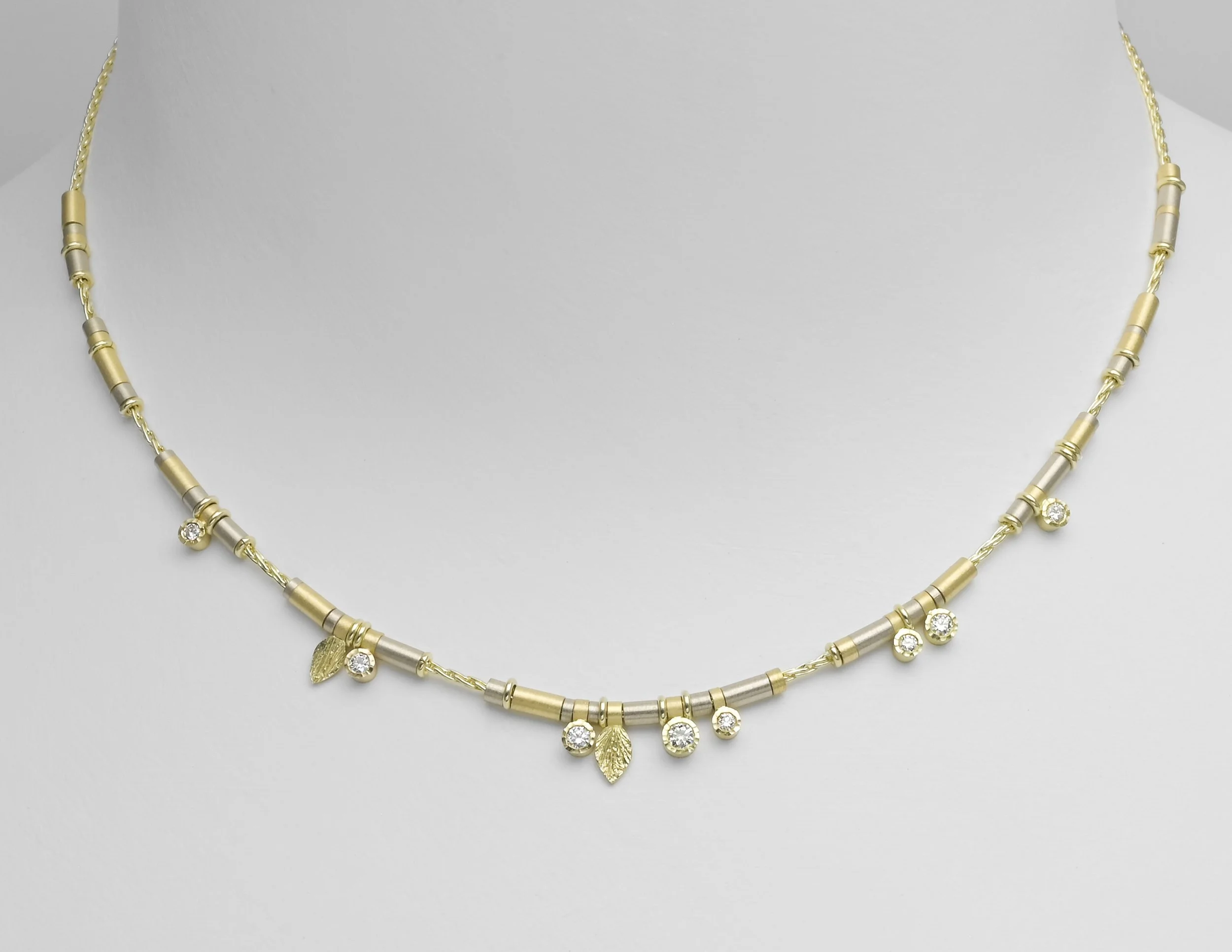 8 diamond drop necklace