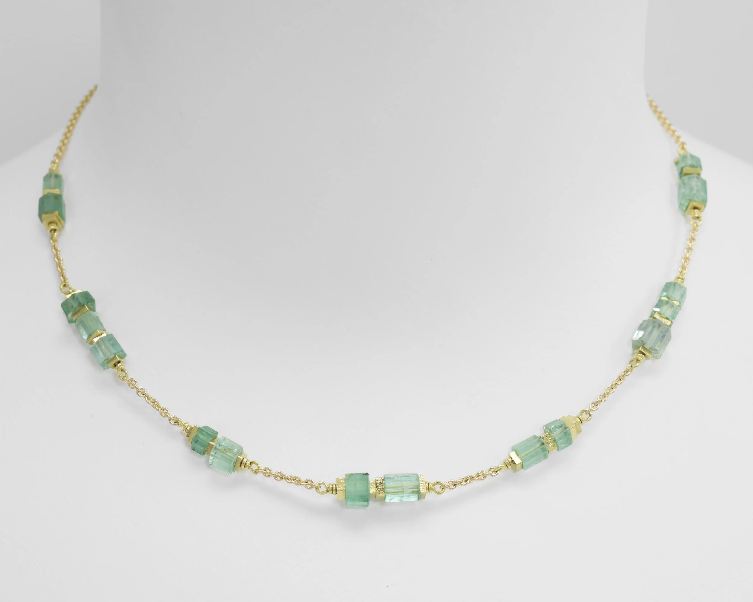 emerald crystal necklace