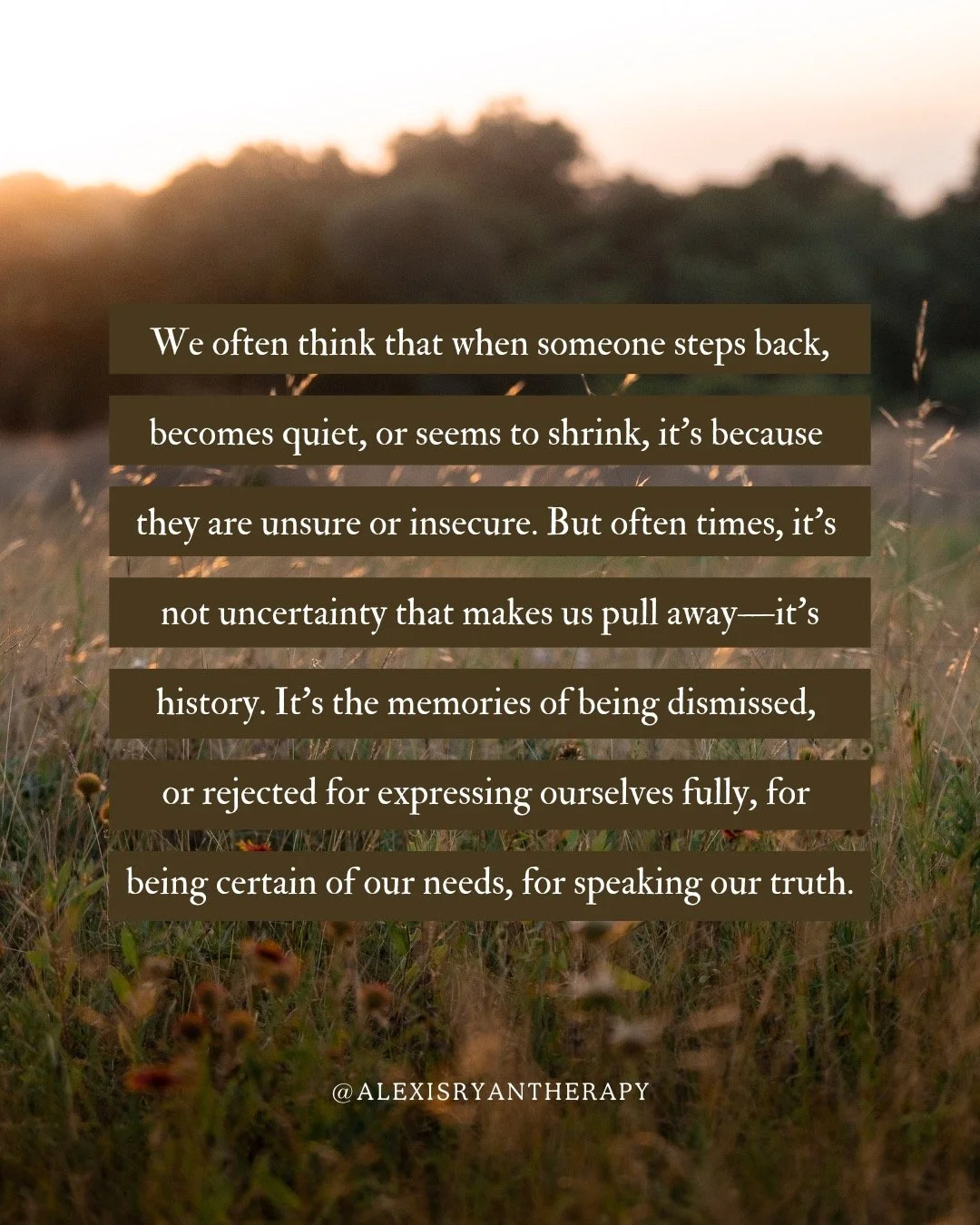 Sometimes, stepping back or shrinking isn&rsquo;t about doubt&mdash;it&rsquo;s a quiet act of protection, shaped by past hurts and the need to keep ourselves safe. 

It might look like hesitating to tell a partner what you need, holding back your opi