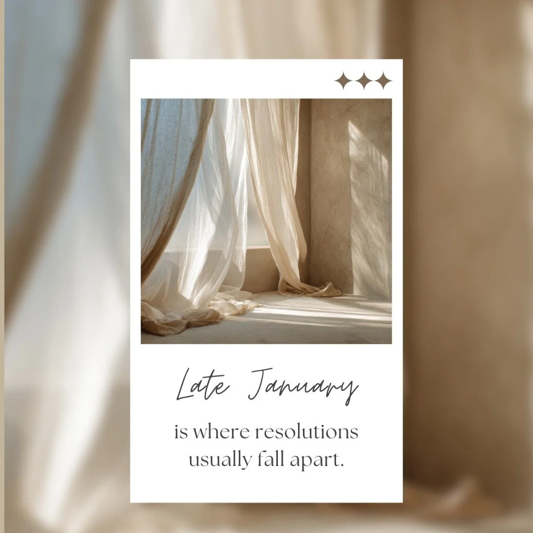 It&rsquo;s the last full week of January &mdash; which is usually when resolutions quietly fall apart.

Not in a big, dramatic way.
Just real life creeping back in.

And this January feels especially heavy. I don&rsquo;t need to spell that out.

When