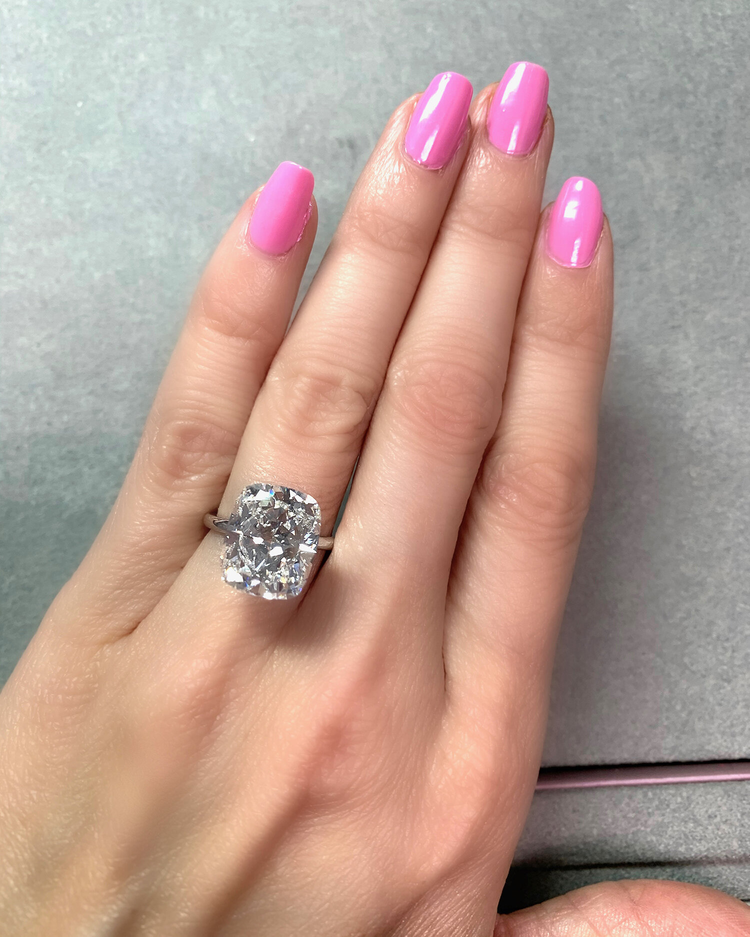 Miss Diamond Ring 7 Carat 8 Carat Radiant Diamond Engagement Ring