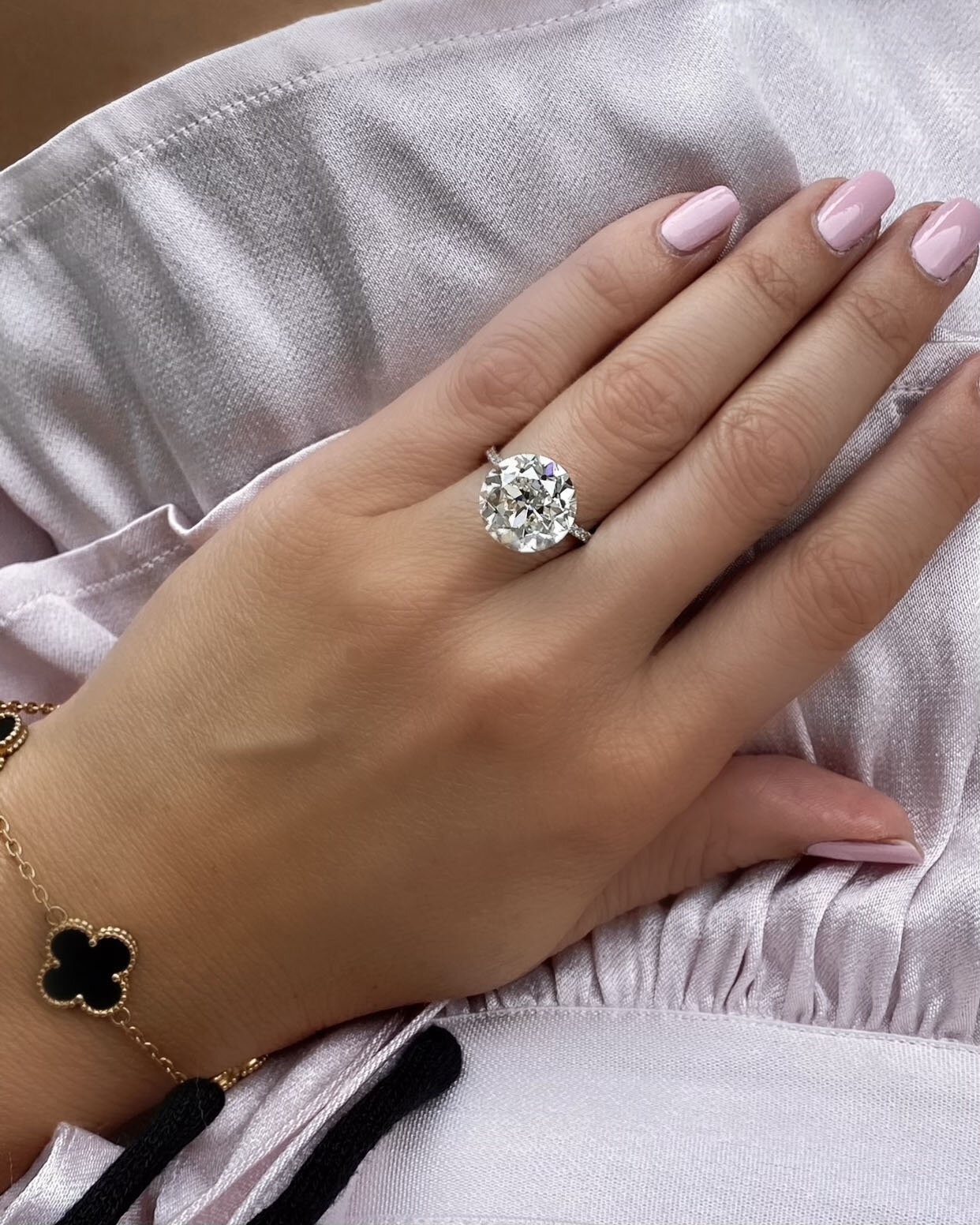 Amazing Art Deco 6 Carat Diamond Ring w/Sapphires 6.10ct QR/VVS2 GIA