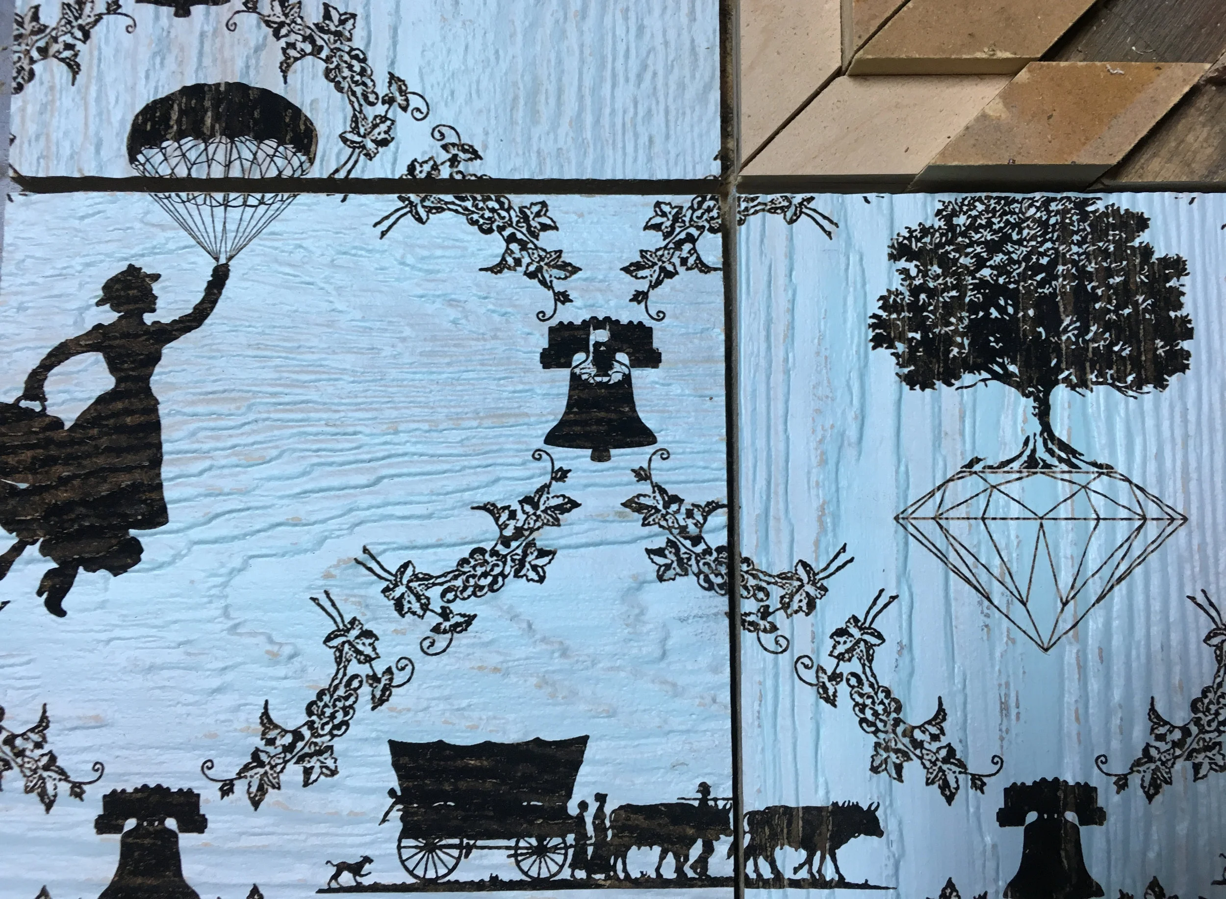 "Go West, Mary" Detail