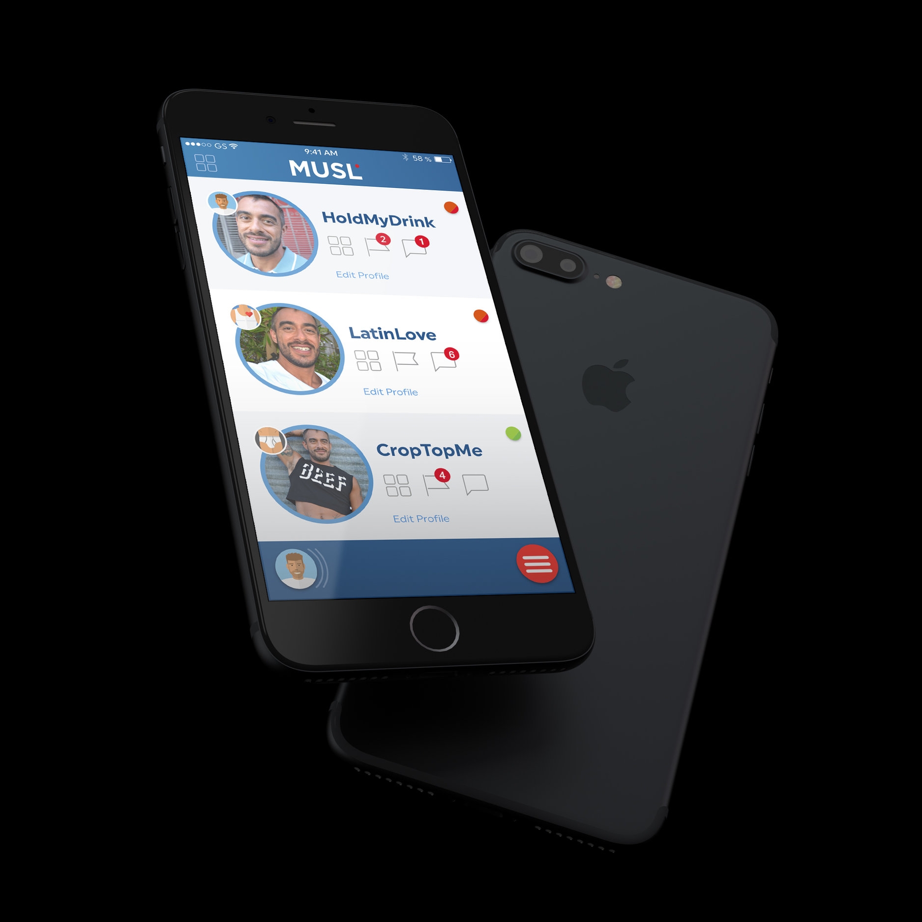 Targeting gay men, Musl is the first dating app that allows a user to create three separate profiles for each of three key mindsets–Friend, Flirt or Fun. This means that when they are looking for new friends, they won’t be interrupted by someone just looking to hook up. Expectations are clearly set and users can trust that the people they interact with want the same things.