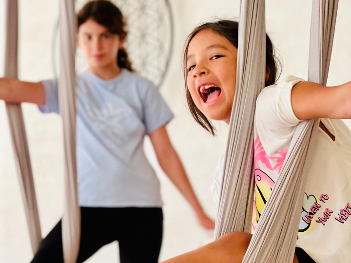 Aerial Yoga (ENG/DE) for Kids in Basel, Switzerland