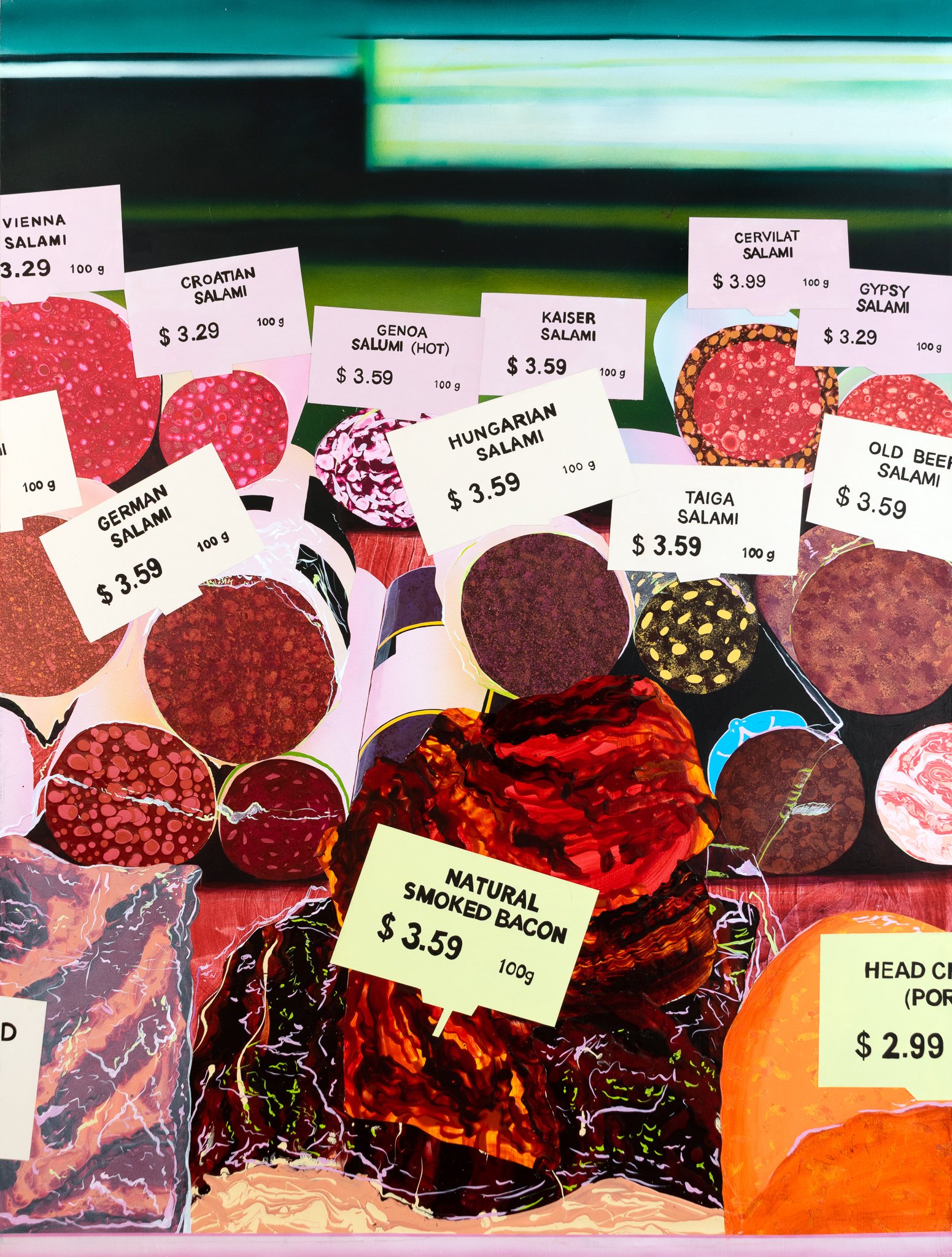 Peering at the Ukrainian Salami Stall