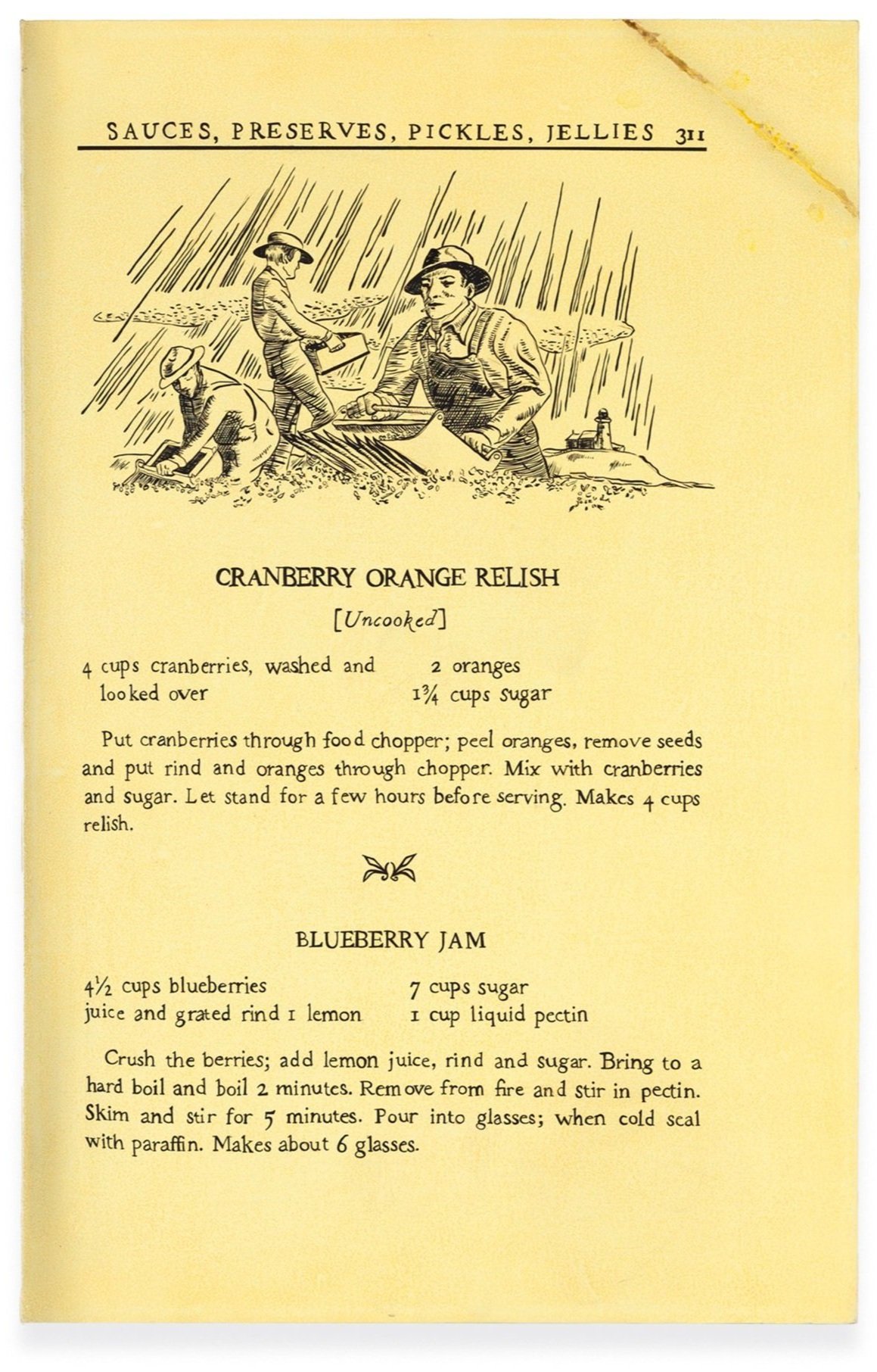 Cranberry Orange Relish–from the “The Yankee Cook Book: An Anthology of Incomparable Recipes from the Six New England States…”