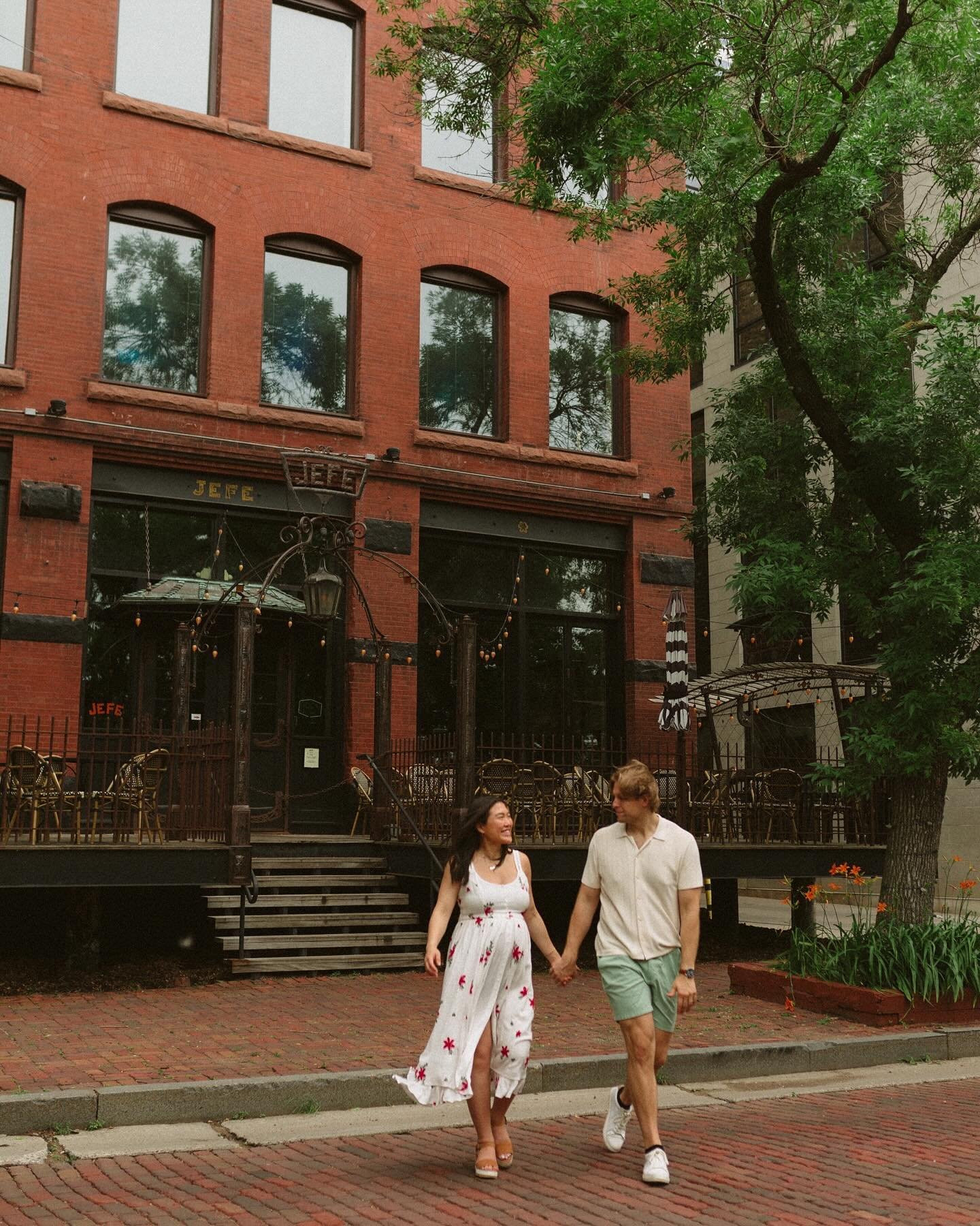 It felt good to have a shoot in the city again! It was even more special because this iconic Minneapolis spot holds so many memories for these two. I loved hearing a little bit of their story and how this city shaped this season of their lives. I&rsq