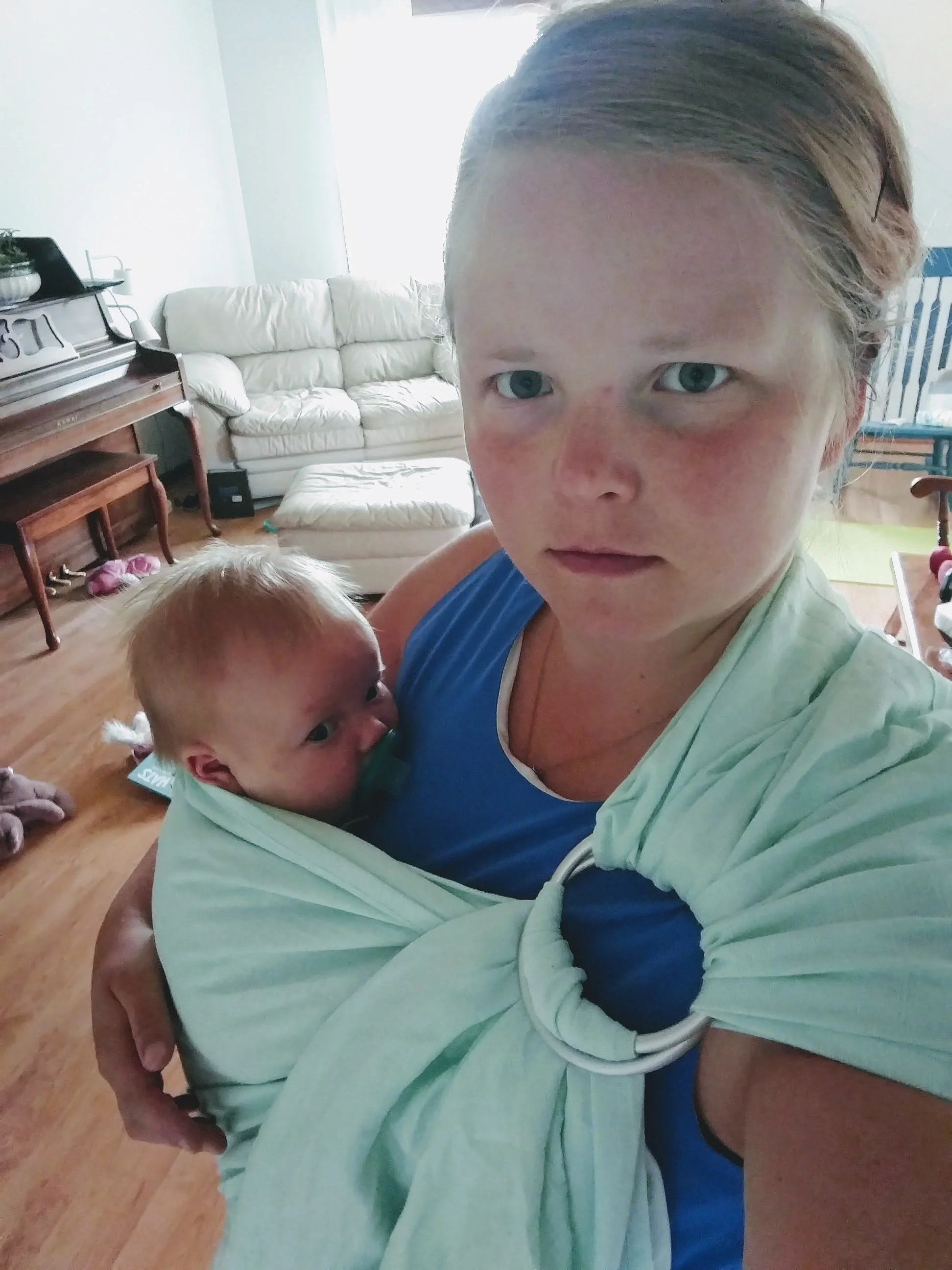 Brain injuries do not show on the outside- I was thankful for this baby carrier, so I could actually do something, and I could know how she was doing every moment.