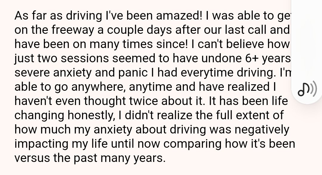 driving anxiety and panic