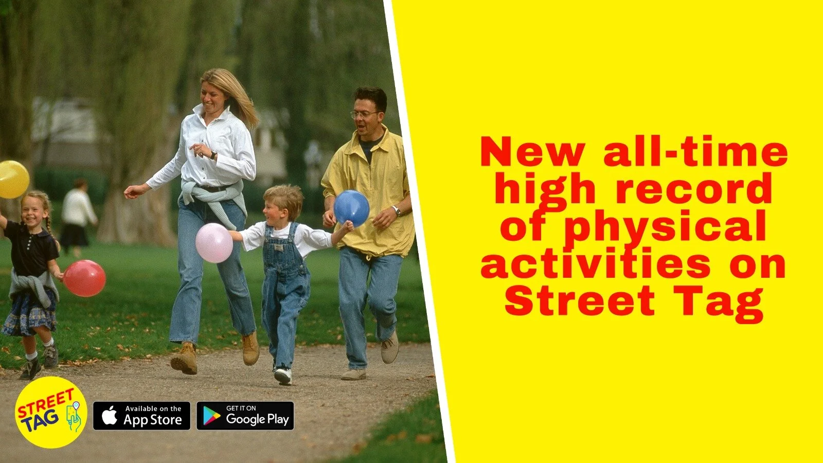 New all-time high record of physical activities on Street Tag