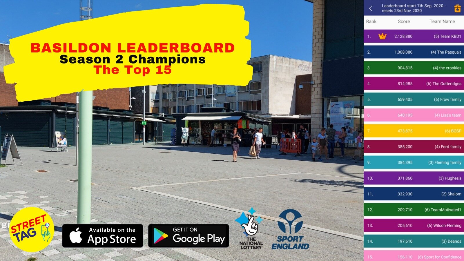 Basildon Community Leaderboard Season 2 Champions 