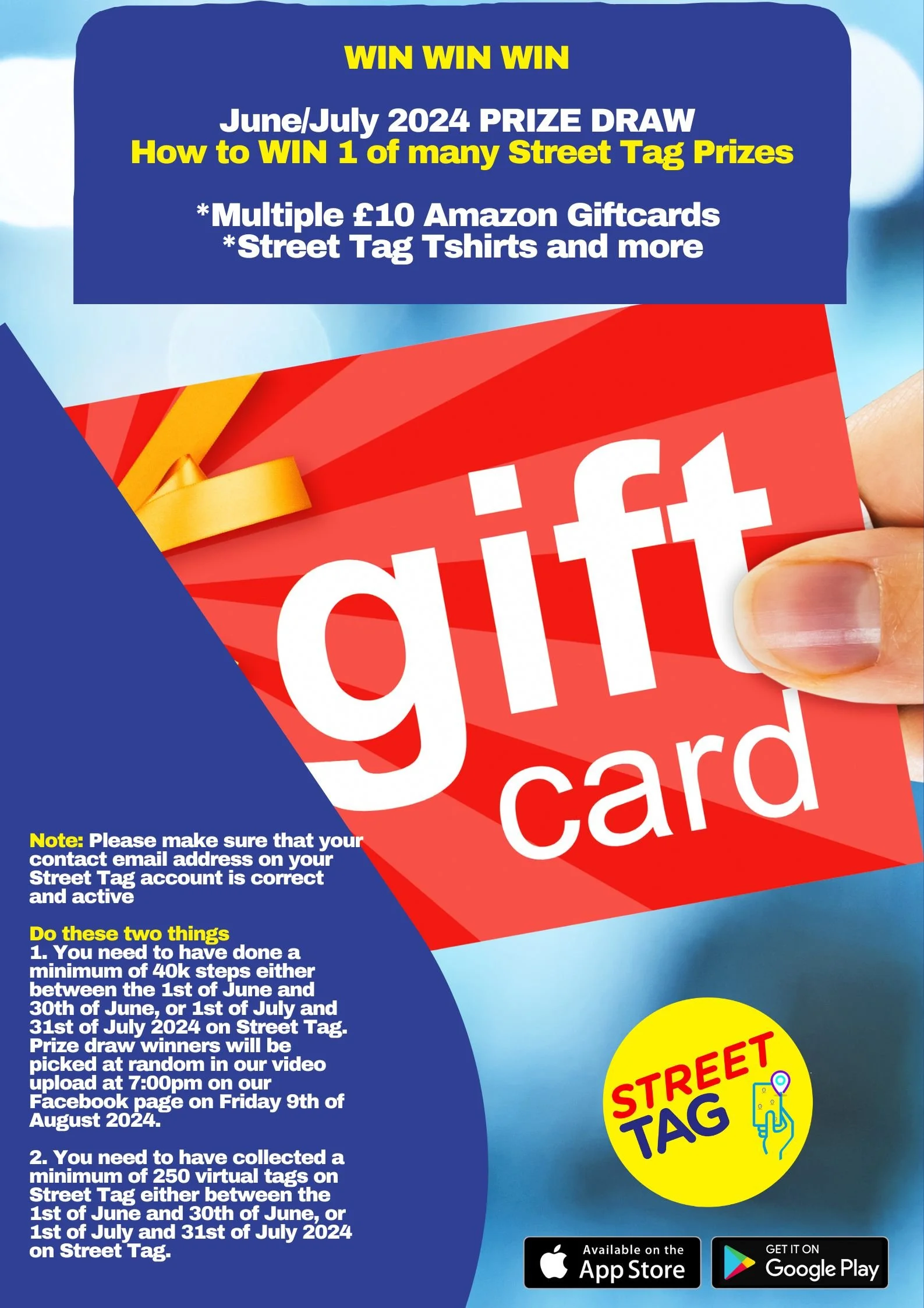 JUNE/JULY 2024 PRIZE DRAW