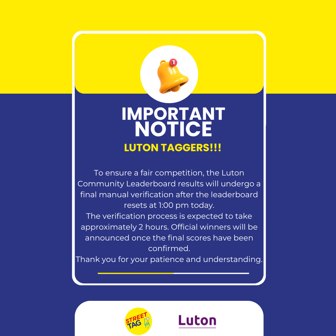 Important Update: Luton Community Leaderboard Results Verification