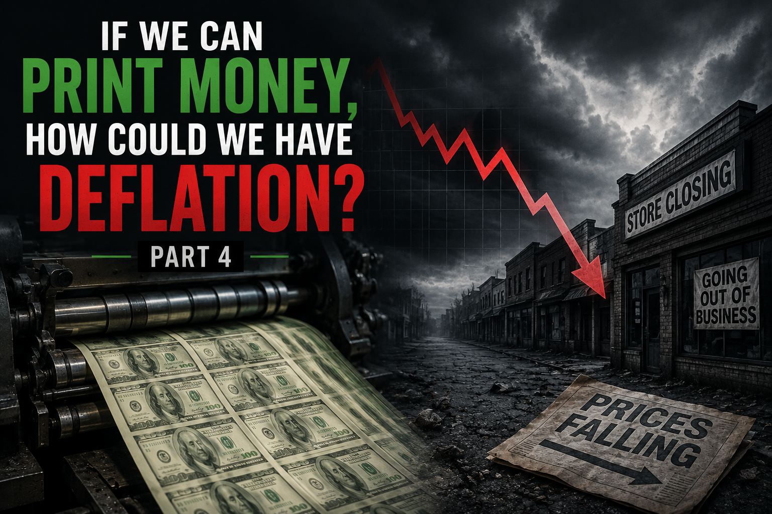 If We Can Print Money, How Could We Have Deflation? – Part 4