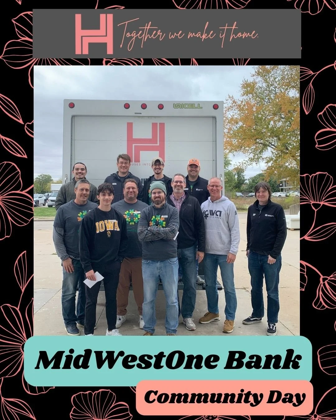 Thank you to this group from MidWestOne Bank for joining us on their 2nd annual community day!

With your help, we were able to provide basic necessities to 2 households, which included 3 adults!

Not only did they complete deliveries very efficientl