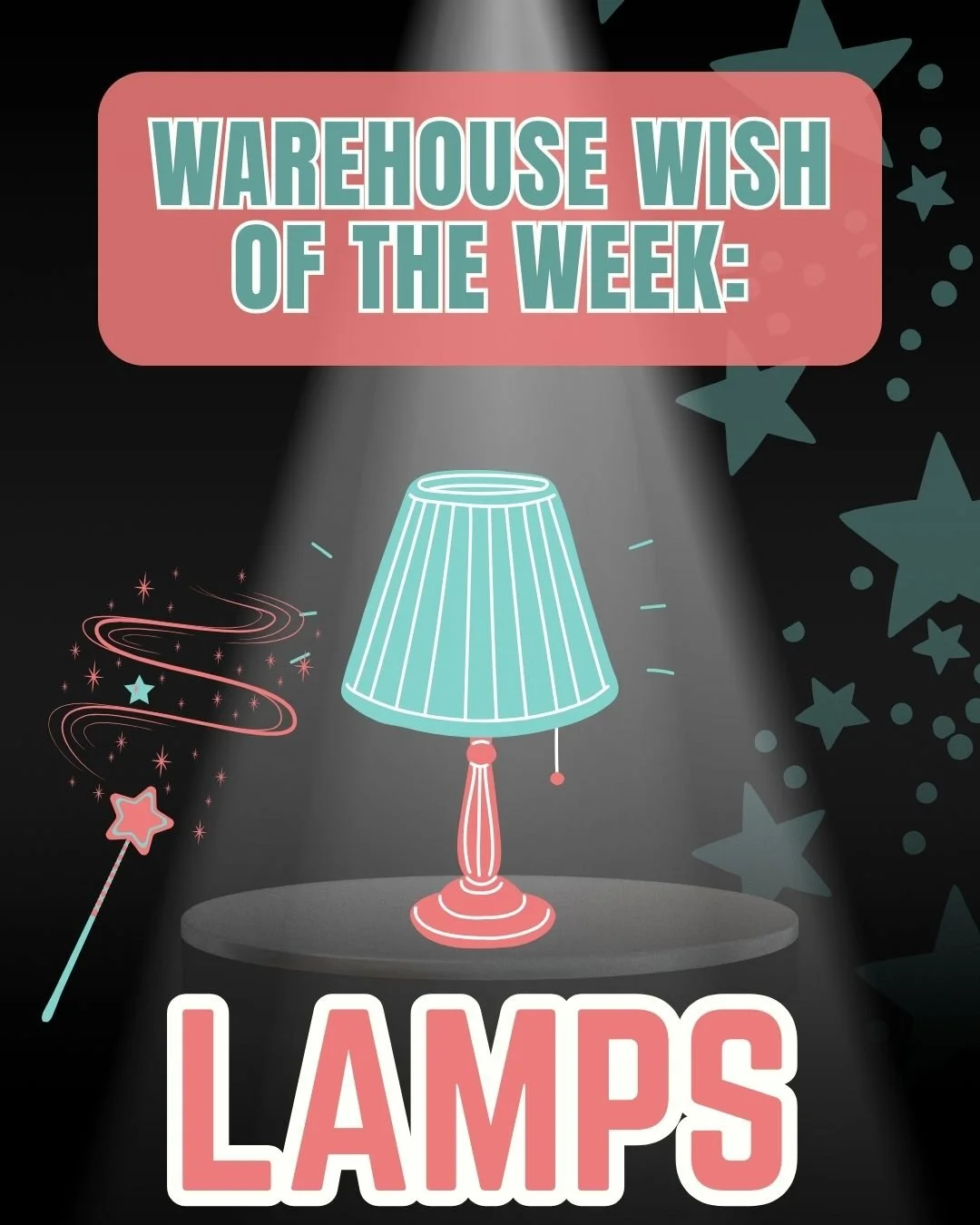 Time to shine a light on our most needed item and warehouse wish of the week:

🥁🥁🥁

LAMPS!!

You&rsquo;d be surprised how many places have no overhead lighting. Flipping on one light switch can make all the difference between kids doing homework i