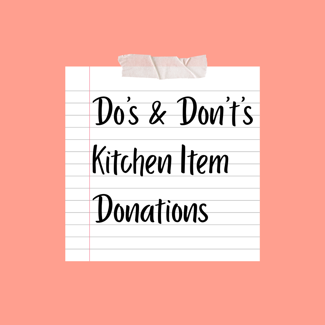 Do's and Don't's Kitchen Items