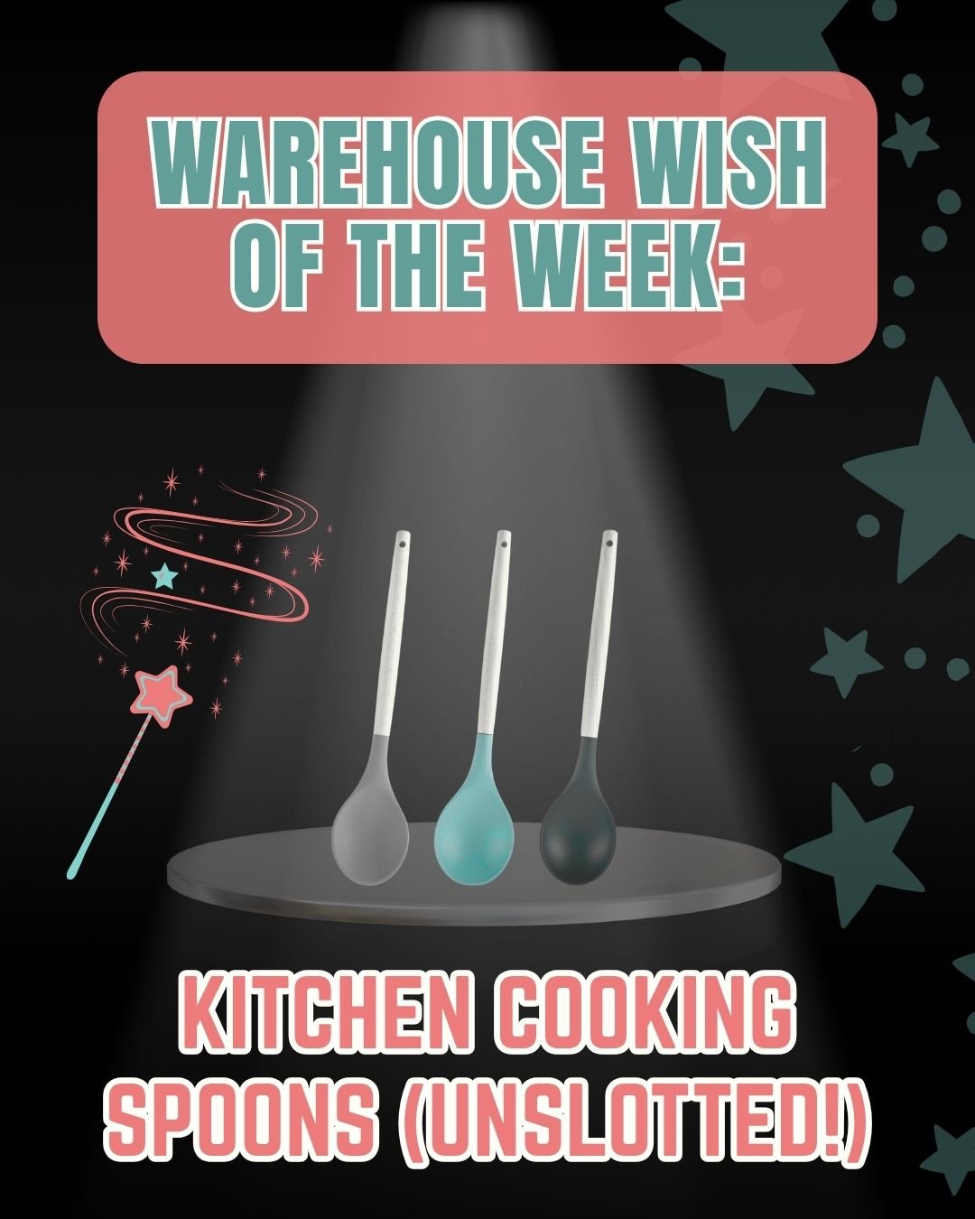 Warehouse Wish of the Week: Kitchen Cooking Spoons (unslotted!)

We will also happily accept slotted kitchen cooking spoons as well but are completely out of unslotted spoons!

*If you're subscribed to our newsletter or if you're an active follower o