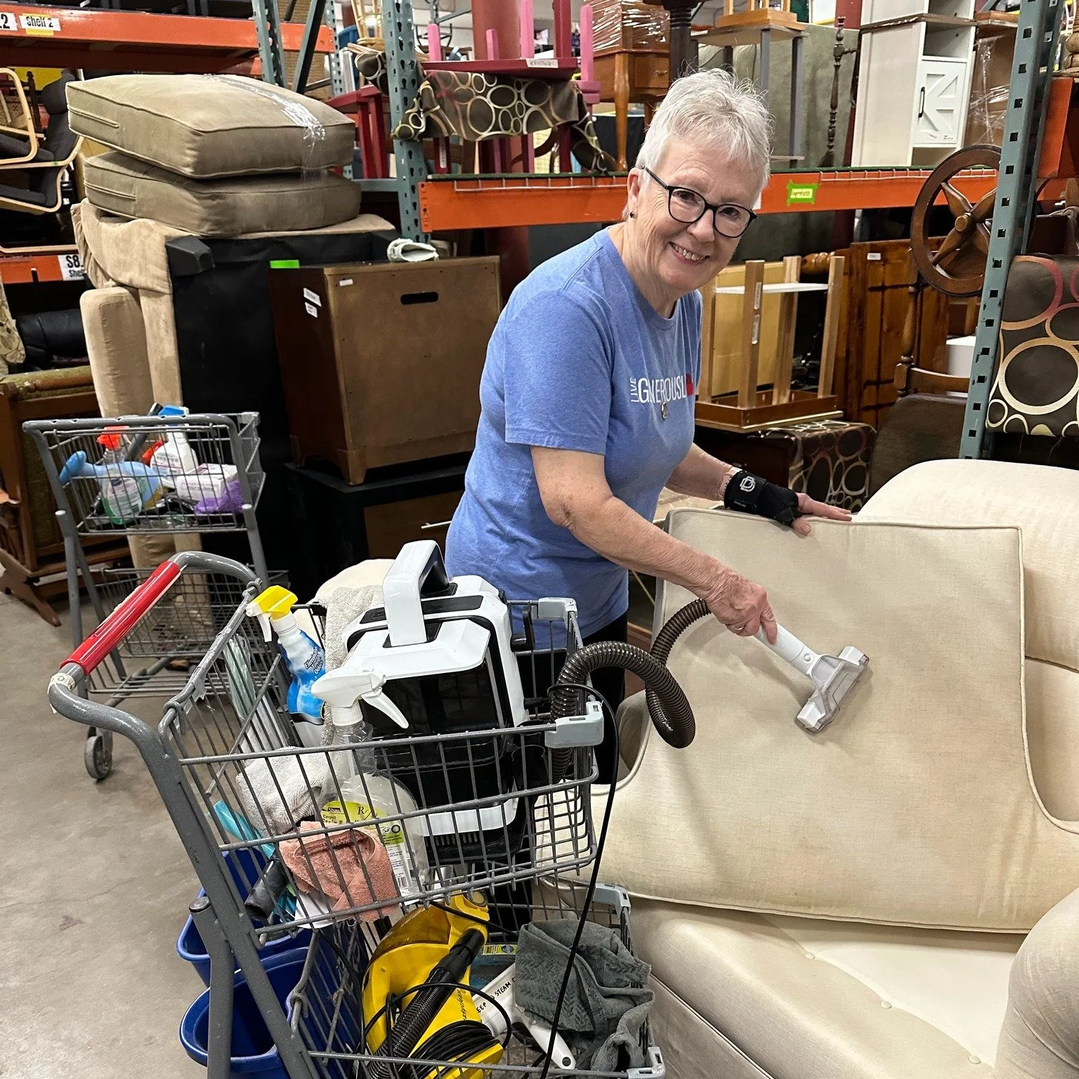 Happy National Volunteer Appreciation Week: Day 4!

If you've been to the warehouse on a busy day, you've seen the hustle and bustle. You've heard the chatter and laughter. It doesn't take long for the space to fill with the many moving parts of the 