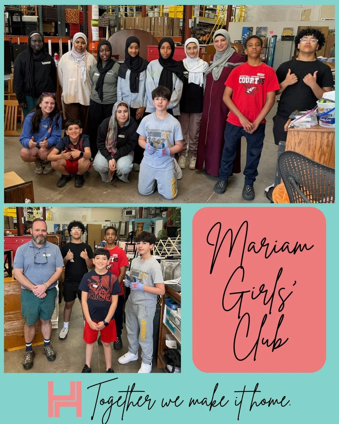 Thank you to our friends from the Mariam Girls' Club for joining us for warehouse projects! This group accomplished so much in just a couple of hours.

Each Friday, our bed bug sniffing dog, Apollo, carefully checks every mattress to ensure they&rsqu
