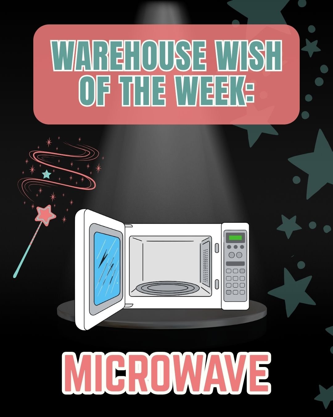 Warehouse Wish of the Week: Microwaves!

Help us make sure our neighbors have the essentials by donating a microwave--we are down to our very last one in our warehouse!

*If you're subscribed to our newsletter or if you're an active follower of our s
