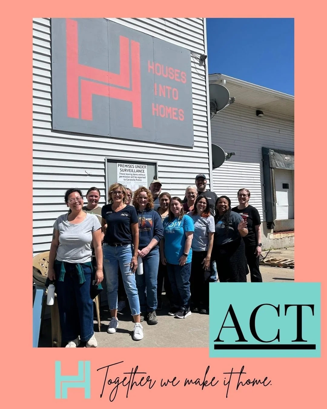 We are so happy that these outstanding volunteers from ACT joined us on Monday, May 11th to complete SO many warehouse projects. During their time with us, they unloaded a truck, stained dining tables, processed the items on our intake table, spray p