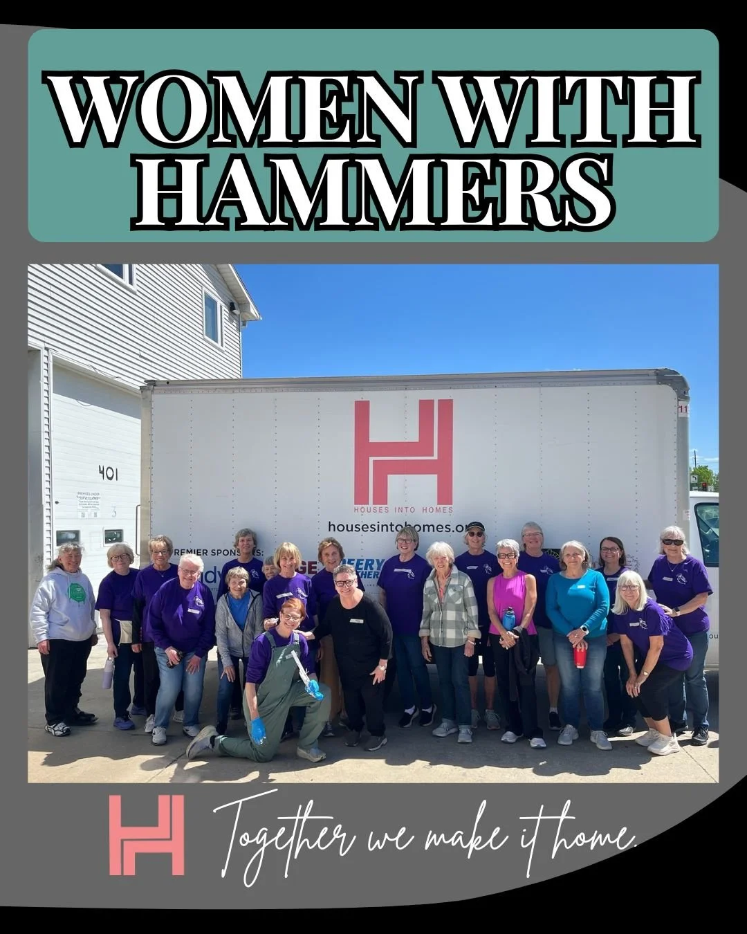 We can't believe how much our friends from Women with Hammers accomplished in just 90 minutes! They were able to build a nightstand and a dresser, bundle hangers, make mixing bowl sets, process our kitchen intake and our general intake, sort/label pa
