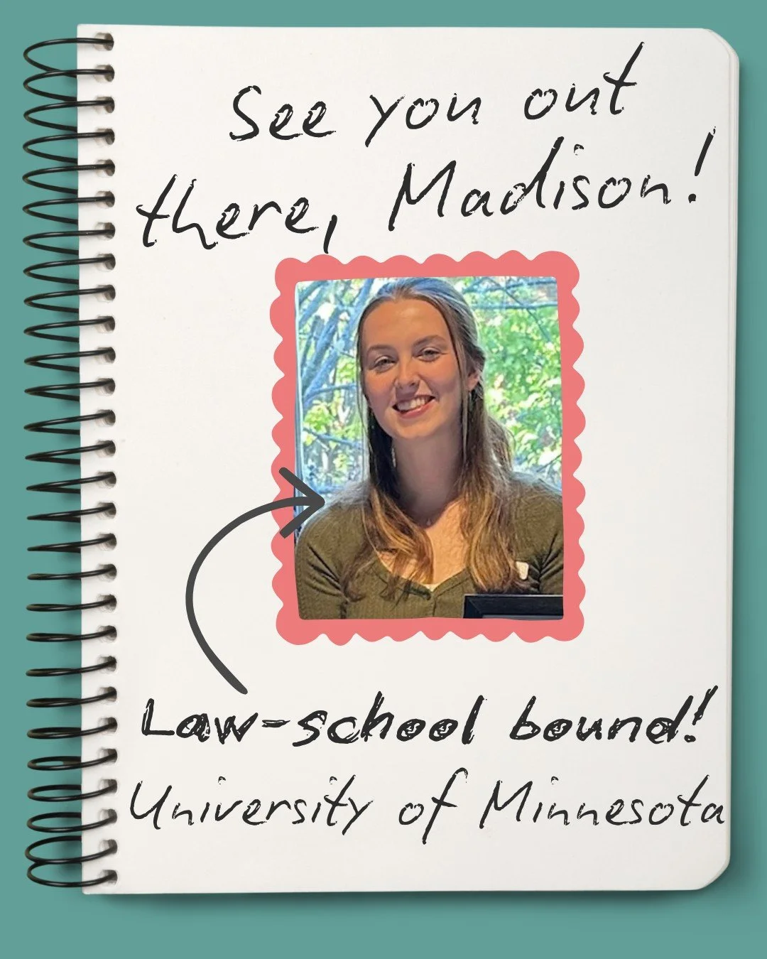 Today we are saying &ldquo;See you out there&rdquo; to our colleague and friend, Madison, who is off to the University of Minnesota for law school.

Madison joined HiH as one of our first-ever interns in May 2024, helping to put on our &ldquo;Upcycle