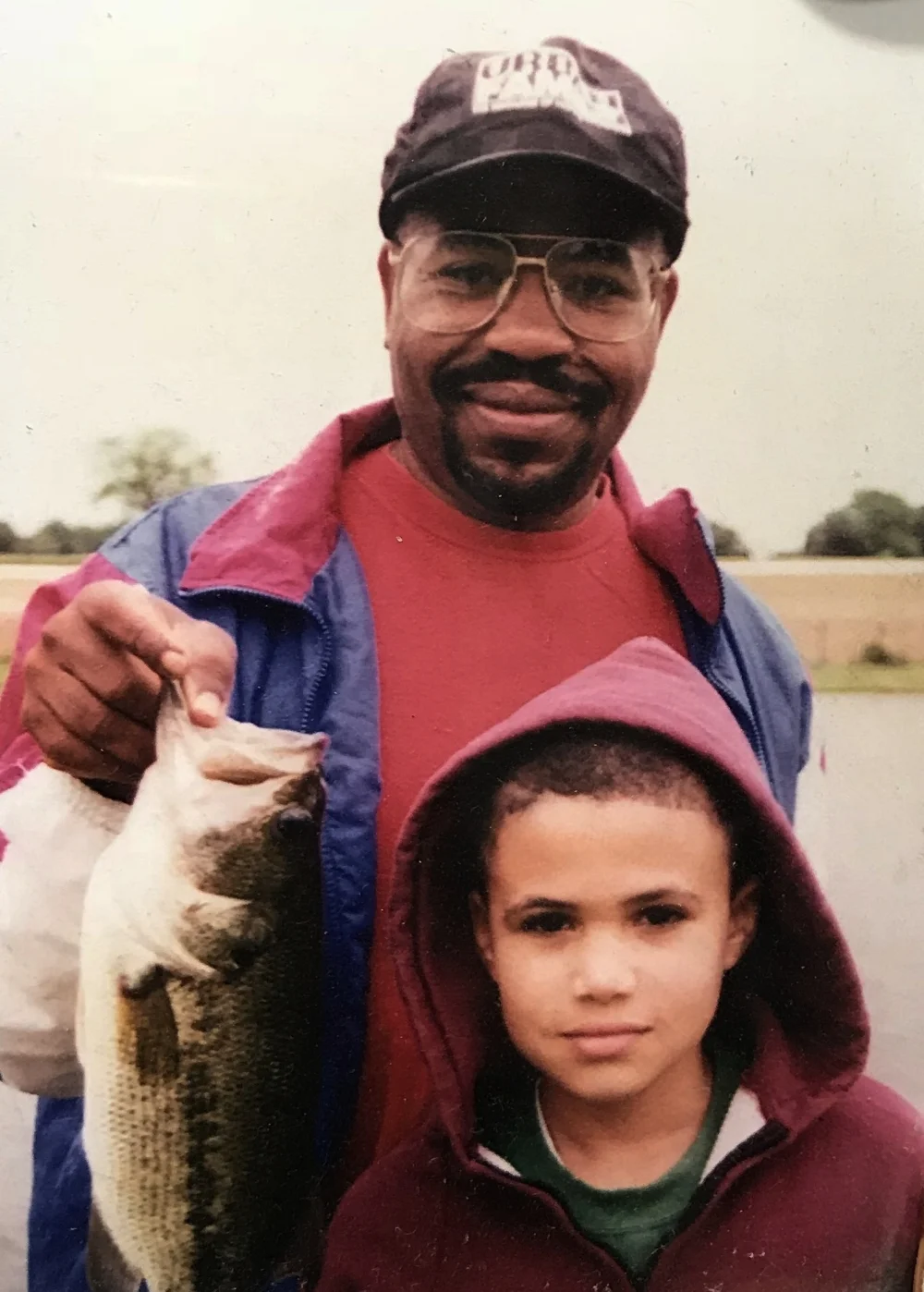 My dad and me on a fishing trip, circa 1995.